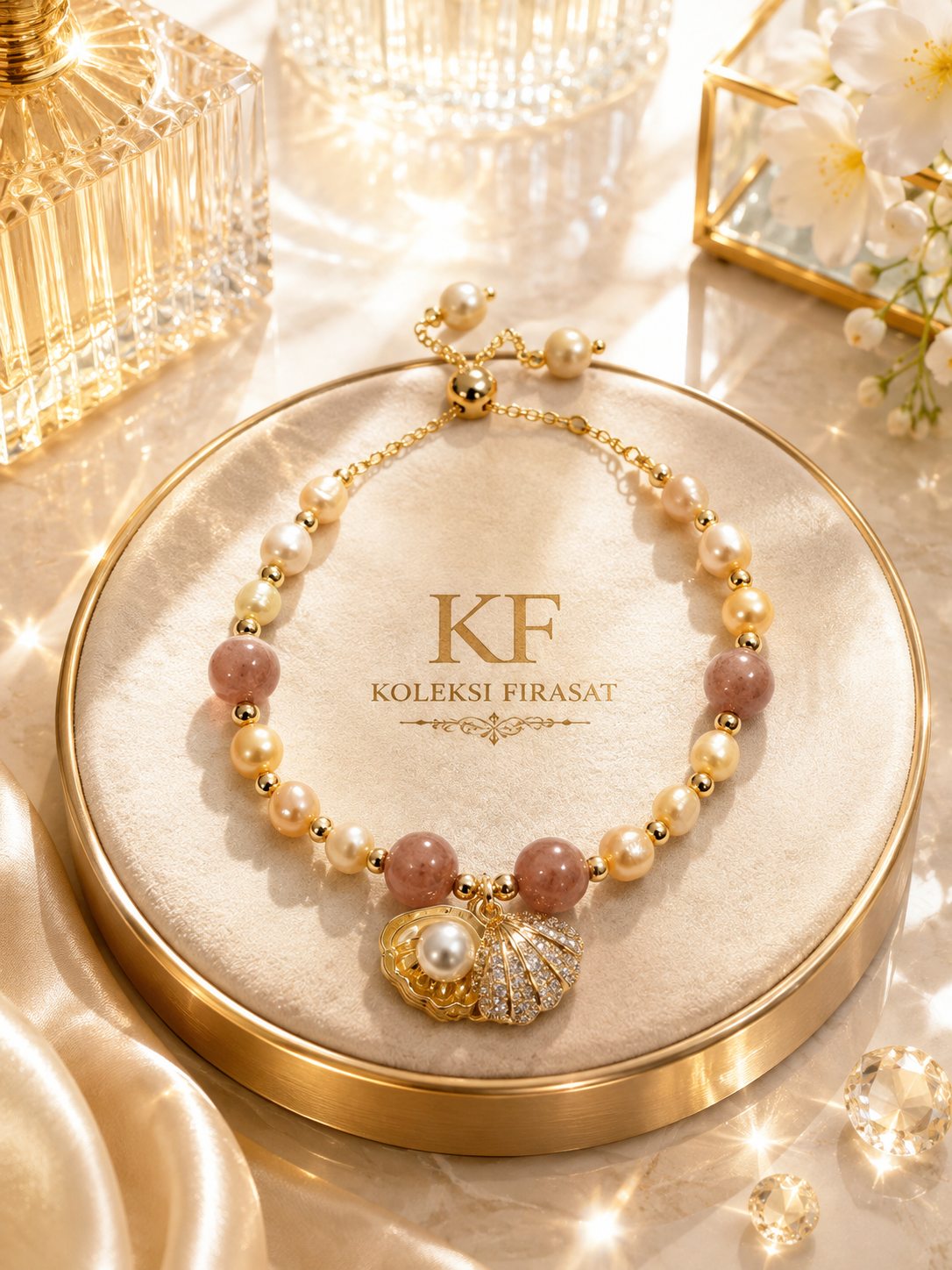 AURA FEMININ & PESONA Rose Quartz Pearl