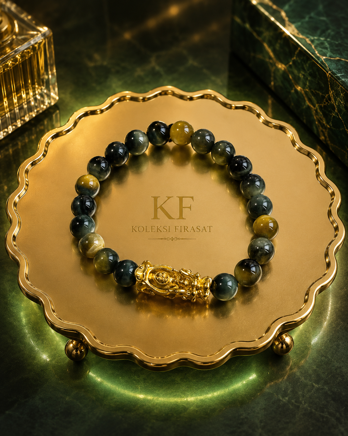 MATA SANG PENGUASA Blue Tiger Eye · Pixiu Emas