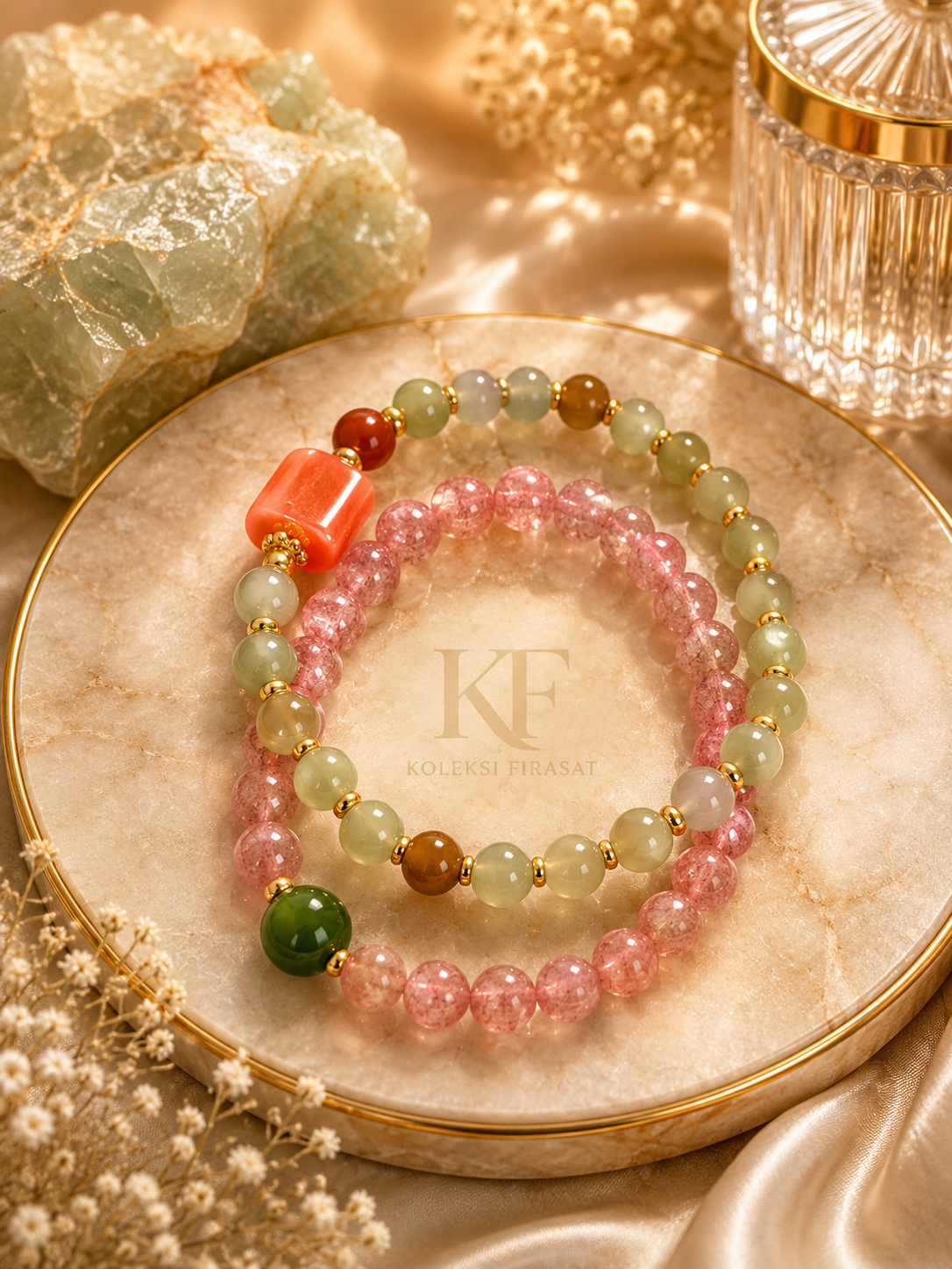 Pemicu Takdir White Jade Carnelian