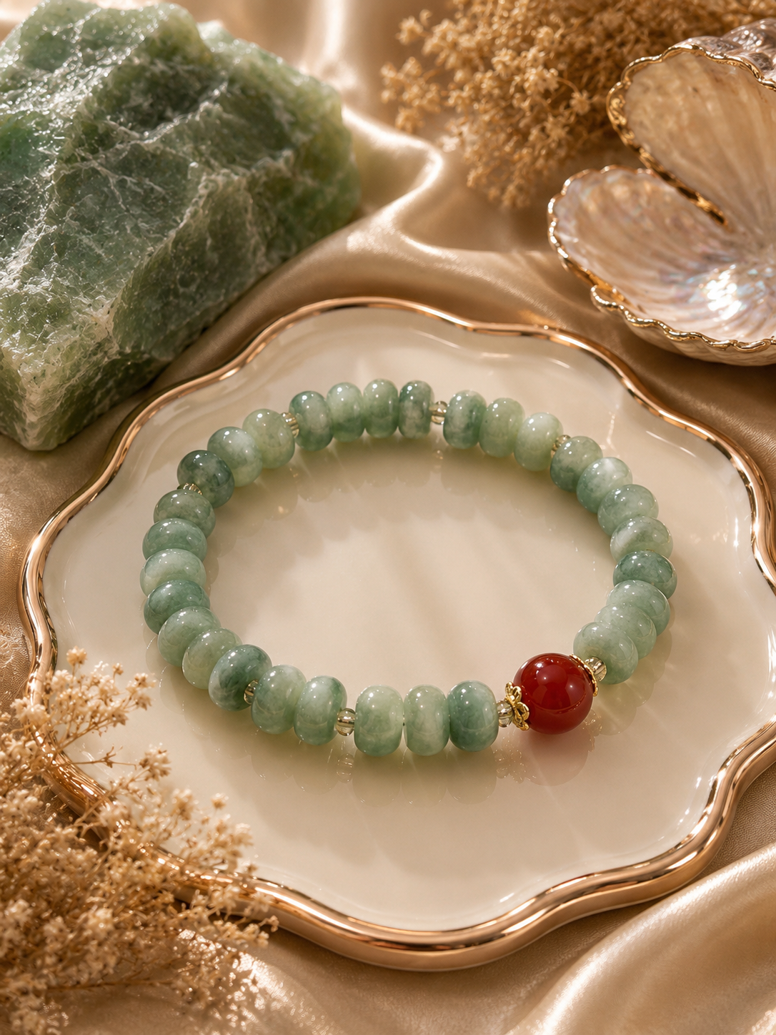 RATU HIJAU Green Aventurine · Carnelian ·