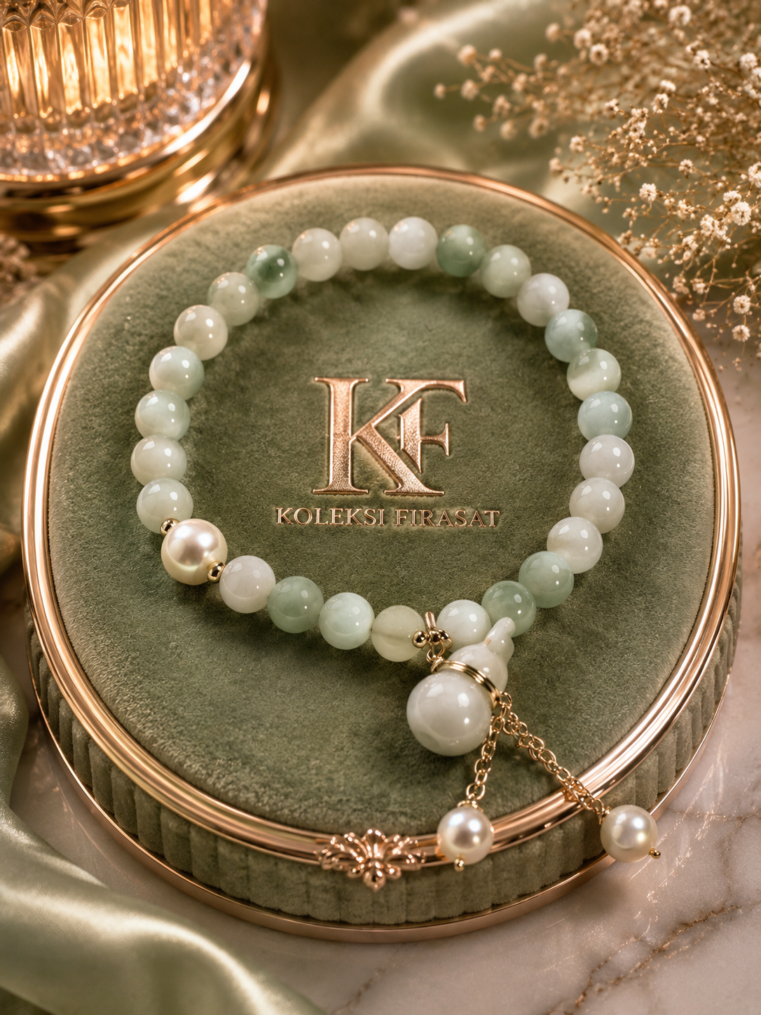 SANG DEWI MUDA Burmese Jadeite · Freshwater Pearl